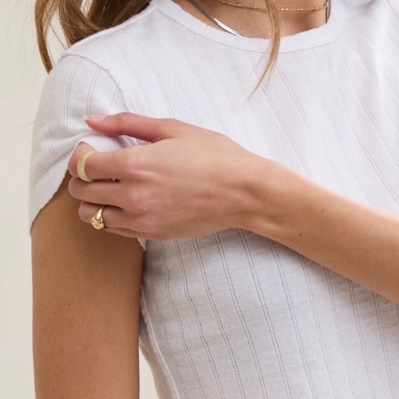 Aerie Pointelle Vintage T-Shirt - Picture 2 of 7